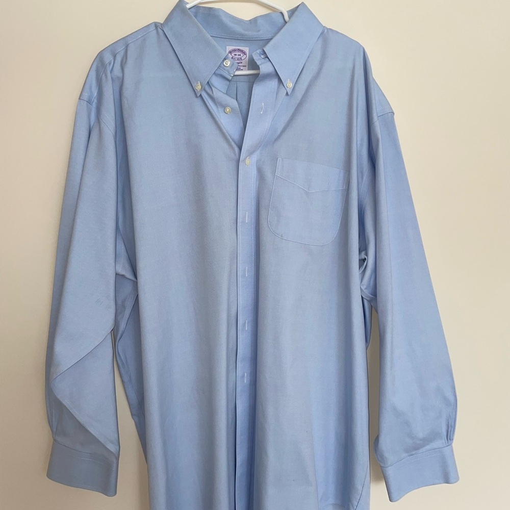 Brooks Brothers Sky Blue Casual Button-Down Shirt